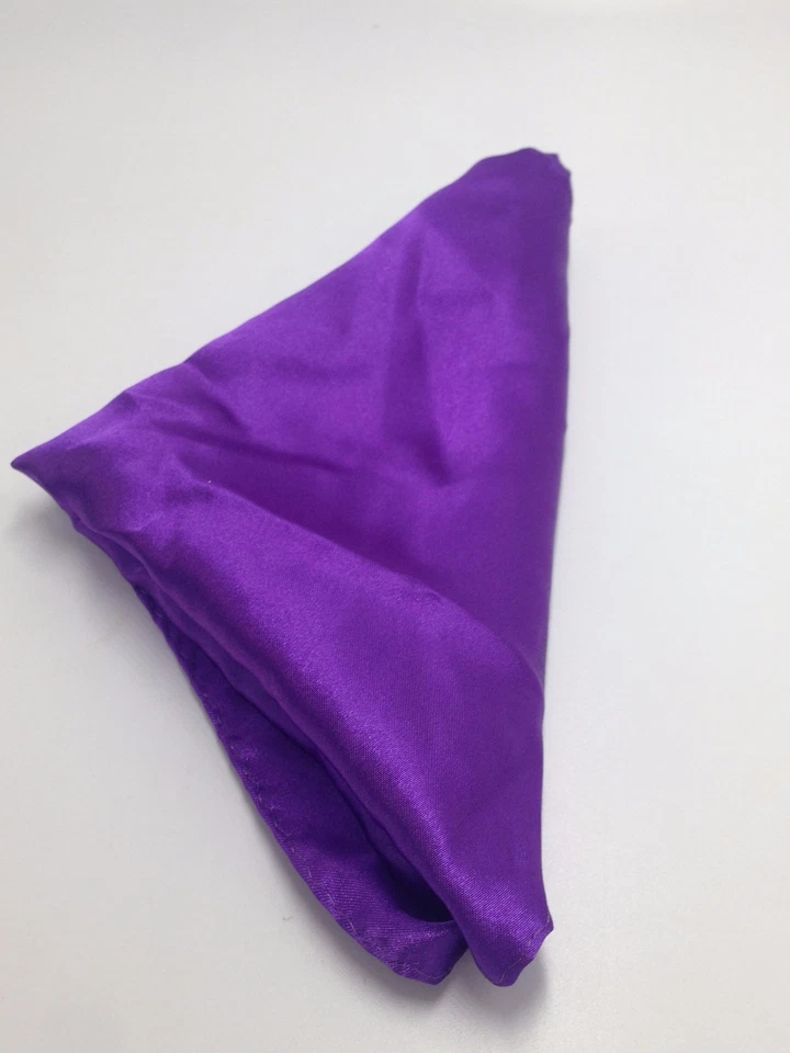 $95 Club Room Hombres Bolsillo Cuadrado Púrpura Traje Sólido Vestido Informal Pañuelo Foto 2 de 4