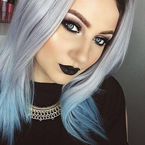 silver blue wig silver blue wig