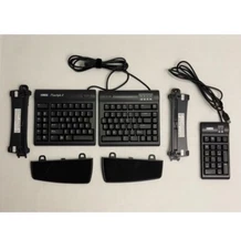 Kinesis Freestyle 2 Ergonomic Split Keyboard KB800, Lifters & Number Keypad