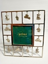 I Love My Dog Metal Picture Frame Surrounded By Dog Charms 3 X3 Prinz Frame-New