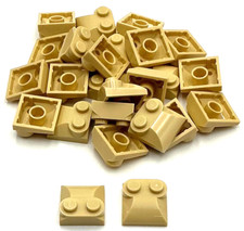 Lego 25 New Tan Slope Sloped Curved 2 x 2 x 2/3 2 Studs and Curved Sides Pieces