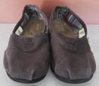 TOMS Size 7 Casual Canvas Slip On Comfort Flats Shoes W7 Faded Black — photo 3