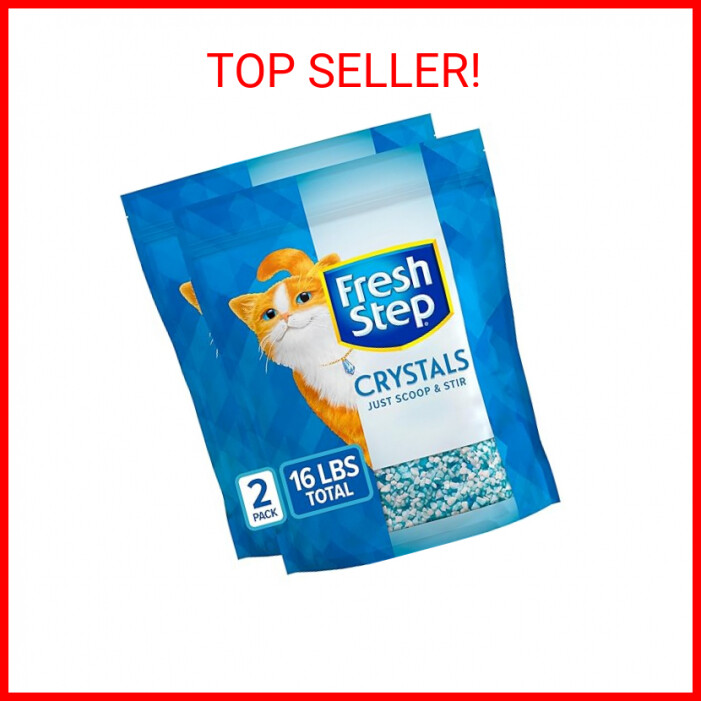Fresh Step Crystals, Premium Cat Litter, Scented, 8 Pounds - (2 PACK ...