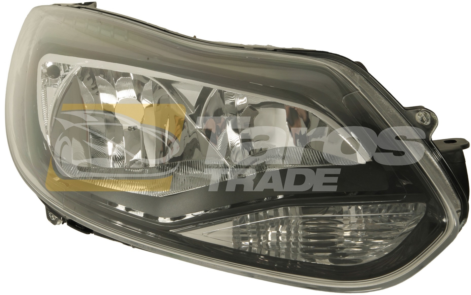 Phare avant droite Ford Focus finition chrome polycarbonate durable - 2