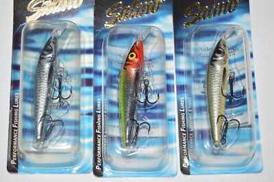 3 lures salmo sting 6f floating lure 2 1/2'' 1/16oz dives to 2'-5' assortment