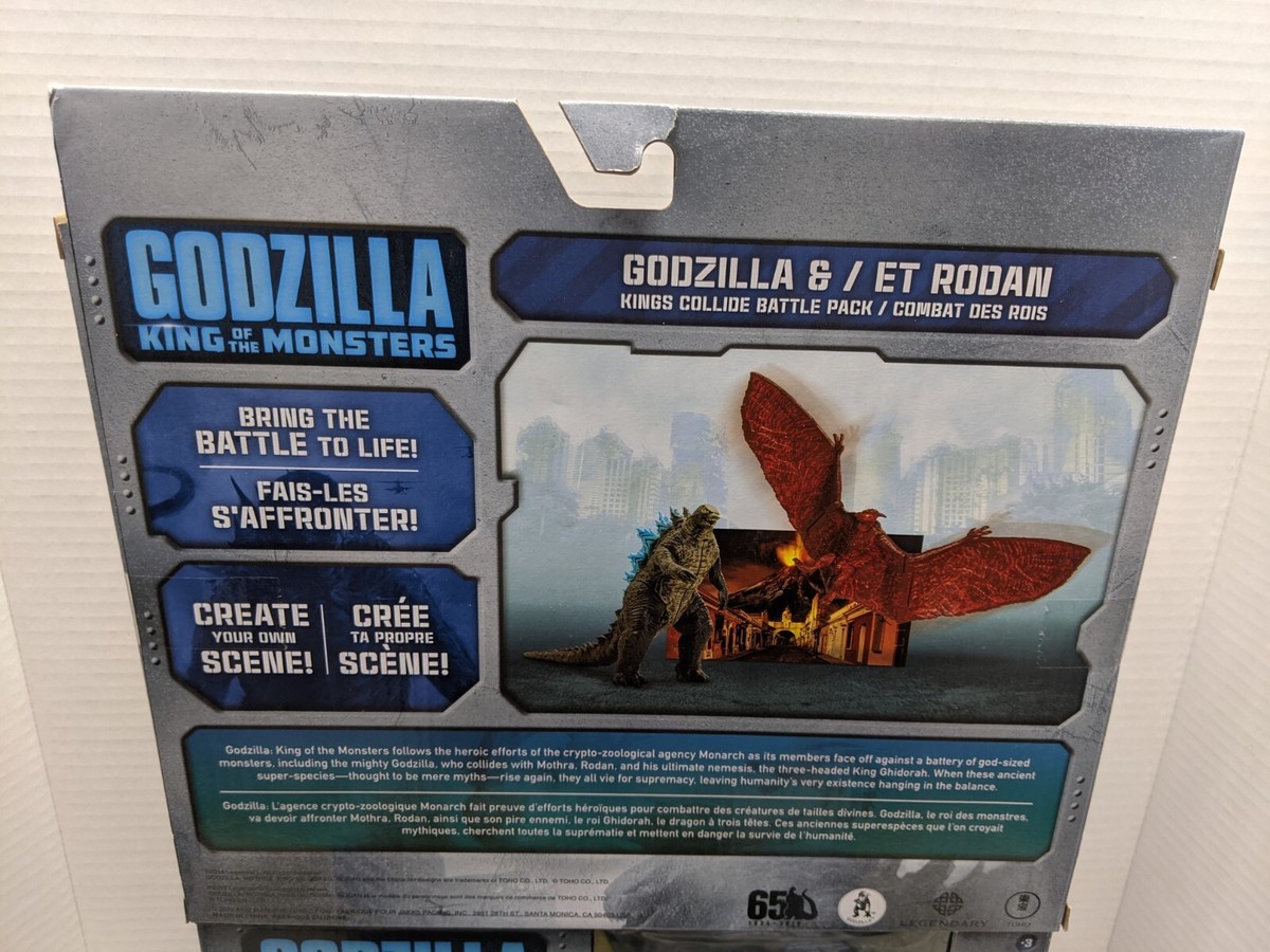 **NEW**JAKKS GODZILLA KING OF THE MONSTERS & KING RODAN BATTLE FIGURE SET  A25