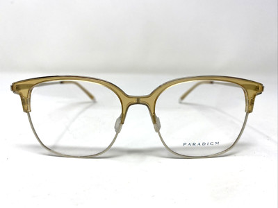 Paradigm 21-04 MN 52-17-145 Yellow/Gold Plastic Full Rim Eyeglasses Frame PX13