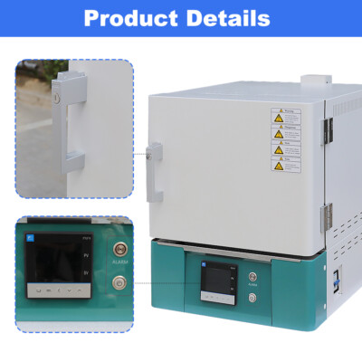 7L 1200  Electric Muffle Furnace for Lab Sintering, Ashing & Heat Treatment