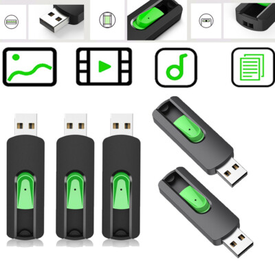 5PCS 16GB 32GB 64GB 128GB USB 2.0 Flash Drive Thumb Drive Memory Sticks Storage