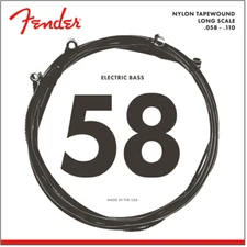 Fender 9120M Nylon Tapewound Electric Bass Strings, Long Scale MEDIUM 58-110