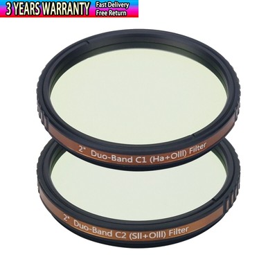 Askar 2''Dual Band Pass Filter C1(Ha+OIII) + C2(SII+OIII) for Mono & Colorful Cam