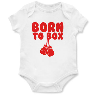 Born To Box Strampler Baby Geschenk Geburtstag Junge Boxen Fan Boxer Jungen Weste