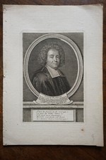 LOUIS MORERI (1643-1680) PORTRAIT ENGRAVING 18th century  BARGEMON