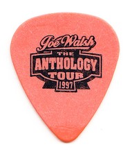 Eagles Joe Walsh Anthology Orange Guitar Pick - 1997 Solo Tour