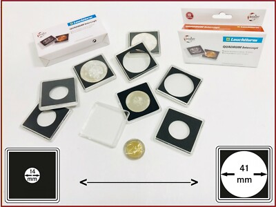 3 x Lighthouse 344122 Quadrum Intercept coin capsules coin capsules coins 14 mm 
