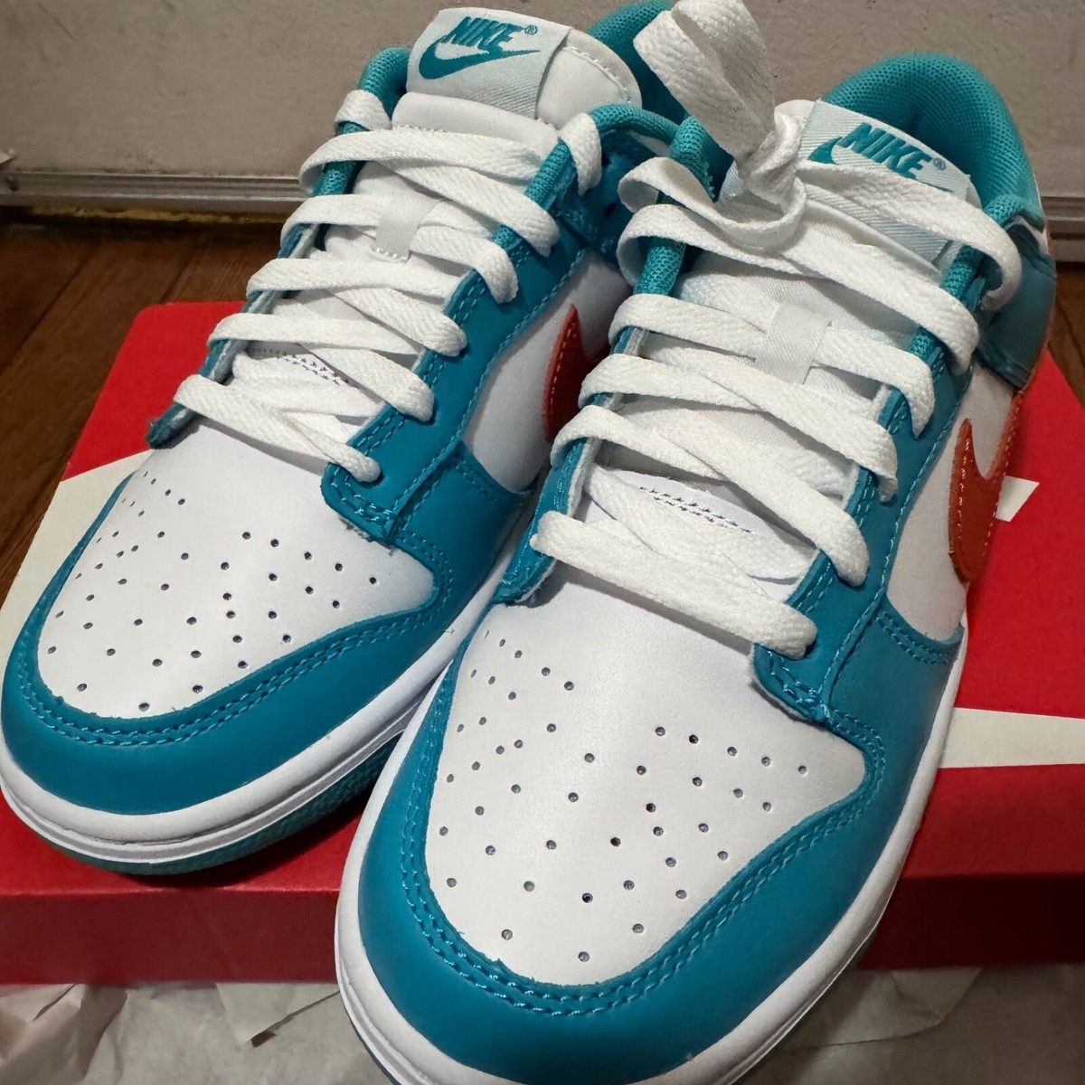 Nike Dunk Low Shoes 'Miami Dolphins' DV0833-102 Men's Sizes