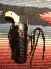 Western Leather Drop Holster Fits Ruger Wranger Single Six 3.75" Short Barrel