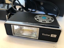 Vivitar 161 Flash with Charger  Case - Great Condition - Free Shipping 
