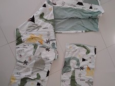 Twin size, 3 pieces duvet cover, dinosaurs