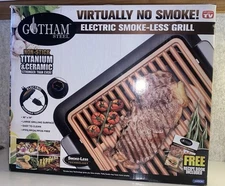 NEW -Gotham Steel Electric Smokeless Indoor Grill Size Small 1618FEMDBY