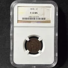 1878 1c Indian Head Cent IHC Type Circulated Fine Certified NGC F 12