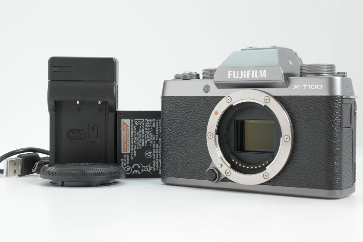 FUJI FILM X-T100 DARK SILVER 自撮り Wi-Fi対応 Amazon.com : Fujifilm X-T100 Mirrorless Digital Camera, Dark