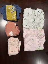 TWIN MatchingBaby Girl 0-3, 3 Month Clothes LOT Bundle, Carters, bodysuits