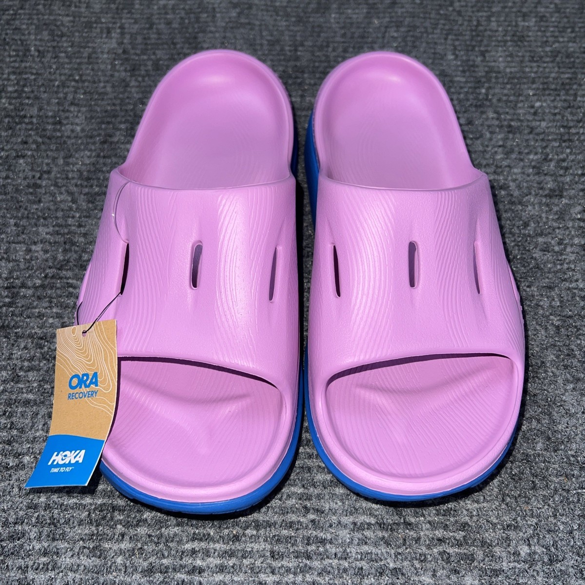HOKA Men\'s U Ora Recovery Slide 3 Sandal PURPLE ROYAL BLUE SZ 11 HOKA Ora Recovery Slide 3 Sandals Trekking Sandals Mens 9  main image 2