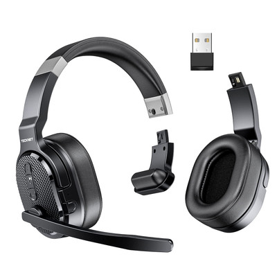 Bluetooth Trucker Headset Single and Dual Ear Wireless Headset with Mic for