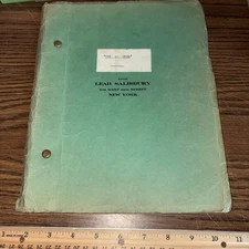 VTG Original Leah Salisbury Play Script: The Bo Tree by Frank Gabrielson