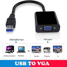 USB to VGA Converter, USB 3.0/2.0 to VGA Adapter, RGBS 1080P USB to VGA Video...