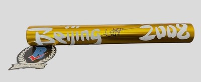 USAIN BOLT SIGNED BEJING 2008 BATON AUTHENTIC AUTOGRAPH BECKETT BAS COA  JAMAICA