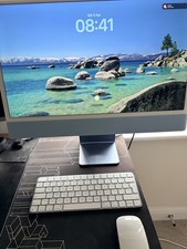 Apple iMac 24” M1, 8GB RAM, 512GB SSD, 4.5k Retina, Silver, Immaculate Condition
