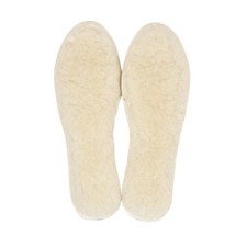 Sheep Wool Fleece Insoles White 13 Women/10.5 Men
