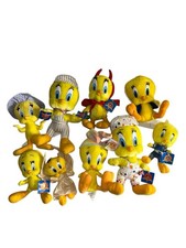 Vintage Tweety Bird Plush Lot Of 9 Warner Bros Looney Tunes Most NWT