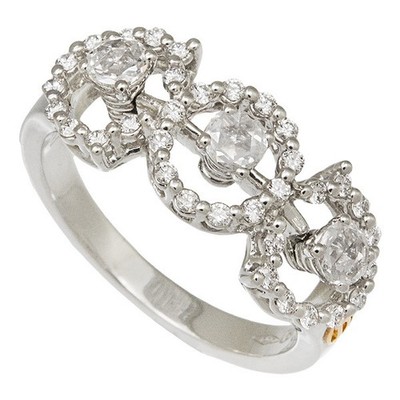 Damiani Julia Rosenschliff Ring Diamant 750WGYG US#6-3/4 P0063351