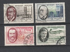 France lot de 22 timbres séries 1301 à 1318 et  série n°1095-1098 2 scans