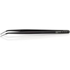 KNIPEX Tools - Precision Tweezers, Black Lacquered (923437)
