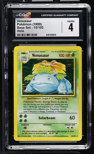 Venusaur graded CGC 4 for sale on eBay