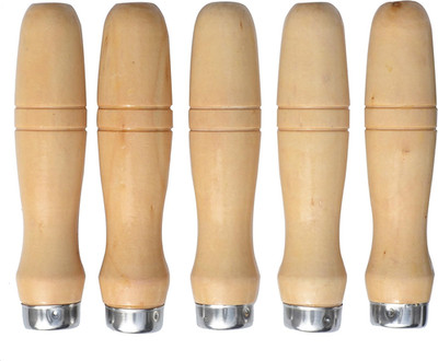 Wooden File Handle with Strong Metal Collars for 7.5''-15'' File Rasp (5 Pack) (