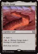 Shivan Gorge MTG Commander: Duskmourn: House of Horror 297 R NM