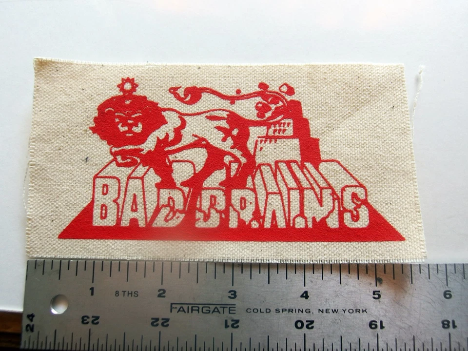 Bad Brains Canvas Patch 5.75x3" Licensed Punk Reggae Hardcore Band Lion Logo Sew - Image 3 of 4