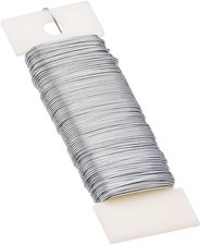 Silver Florist Wire Flexible Paddle Jewelry Craft Wire for Wreaths Crafts