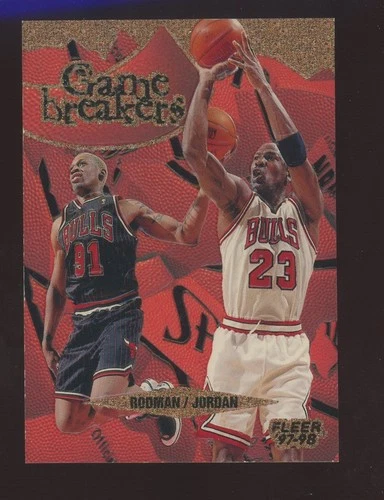 1997-98 Fleer Game Breakers #1 Michael Jordan Chicago Bulls HOF