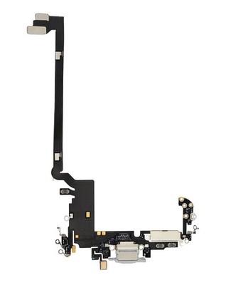 Original i Phone 17 Pro Max Charging Port Flex Cable (Silver) Replacement