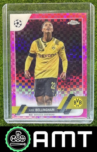 Jude Bellingham 2022-23 Topps Chrome UEFA CC 230/250 Pink X Fractor Dortmund