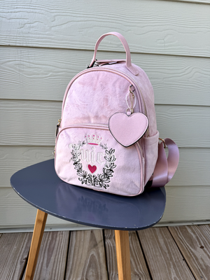 Juicy Couture Backpack Pink Diamond Velour Heritage School  display picture 1