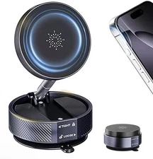 Magnetic Phone Holder For Car 78+ Lbs Vacuum Suction Cup Mount For Magsafe 360