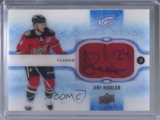 2015-16 Upper Deck Ice Signature Swatches /350 Jiri Hudler #SS-JH Auto o8n
