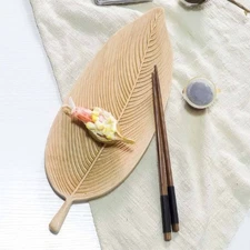 Leaf Shaped Snack & Fruit Plate - Service Tray and Party Decoration Tableware